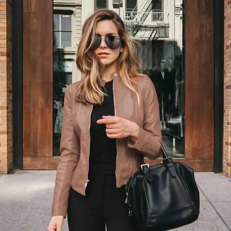 Hannah | Chique Leren Jas