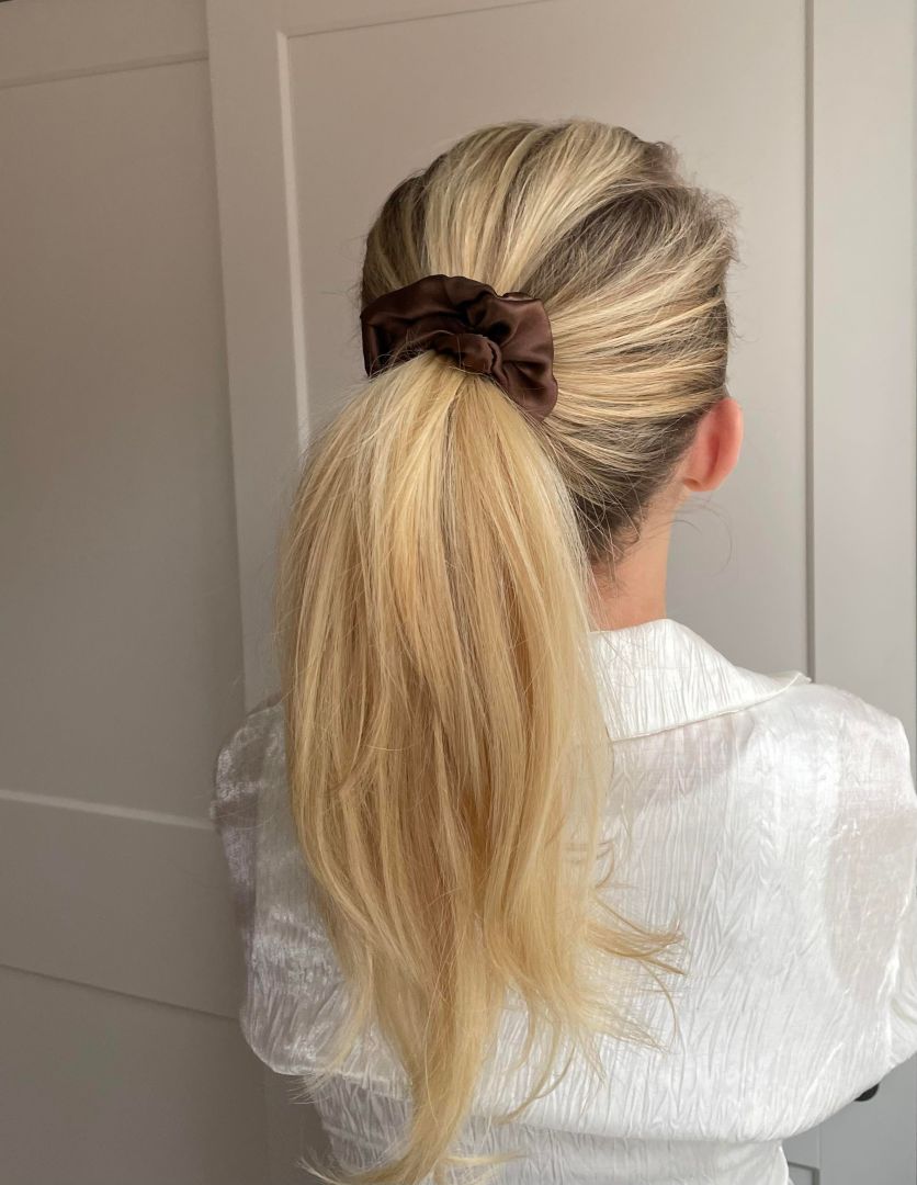SILK SCRUNCHIE ORIGINAL – SCHOKOLADE