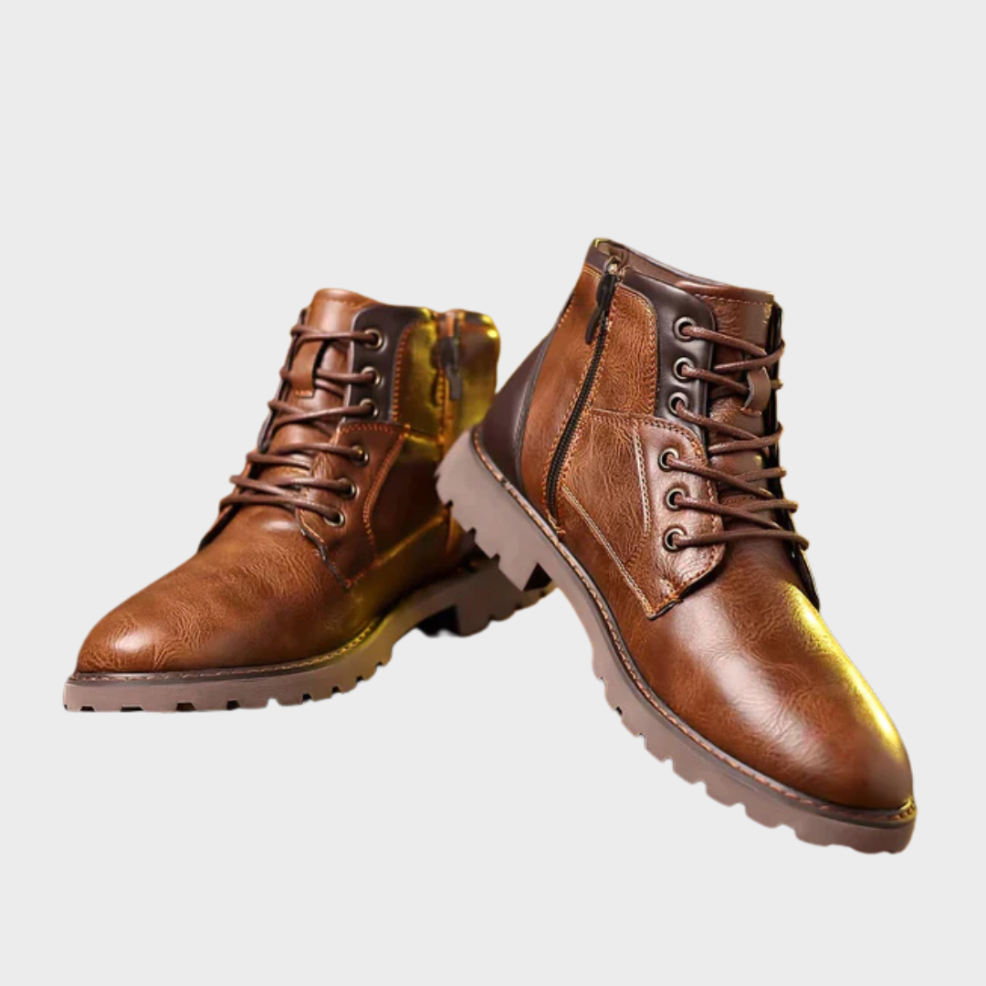 Brody | Robuuste leren veterschoenen
