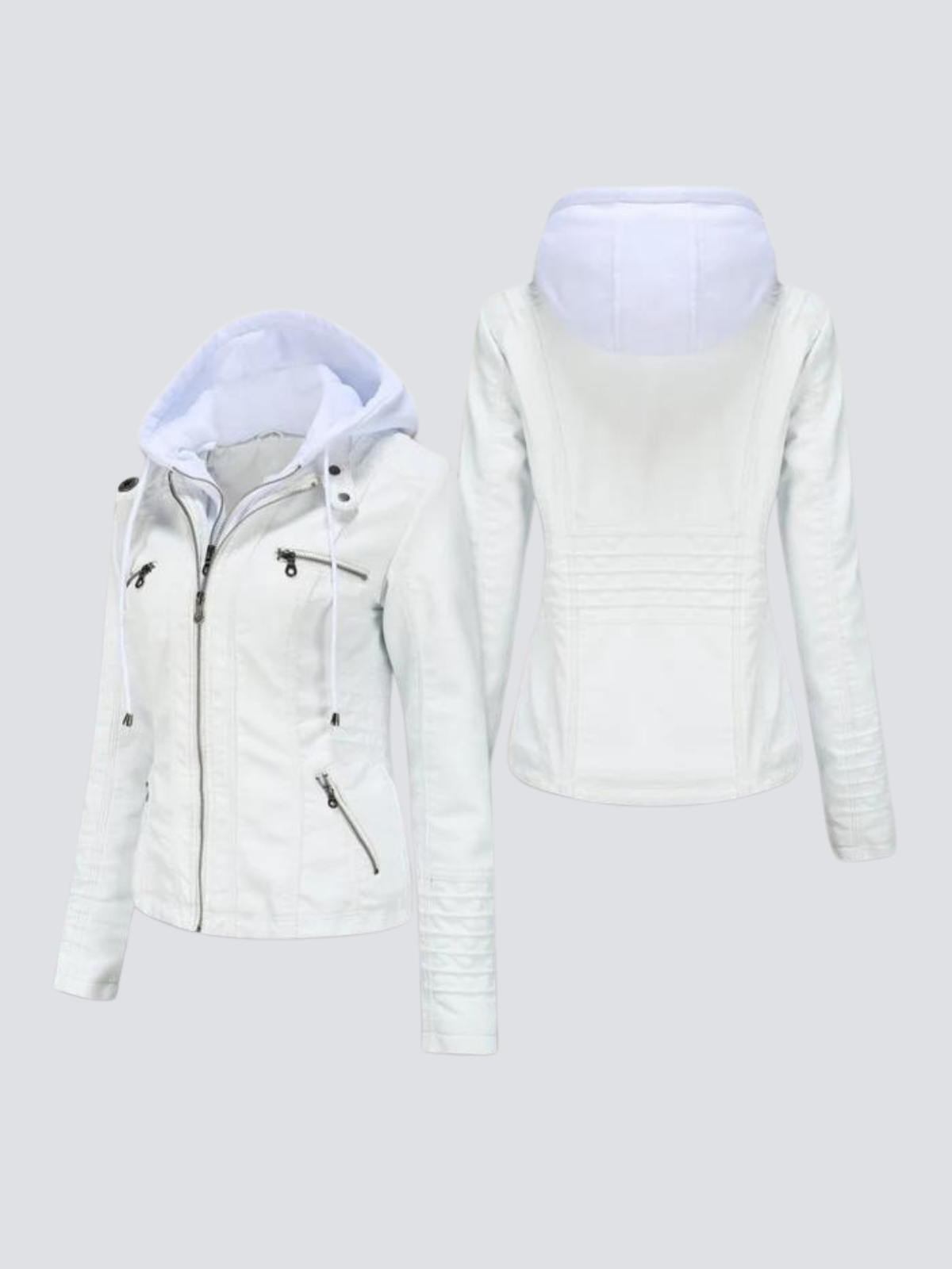 LUCY LEREN JAS MET CAPUCHON