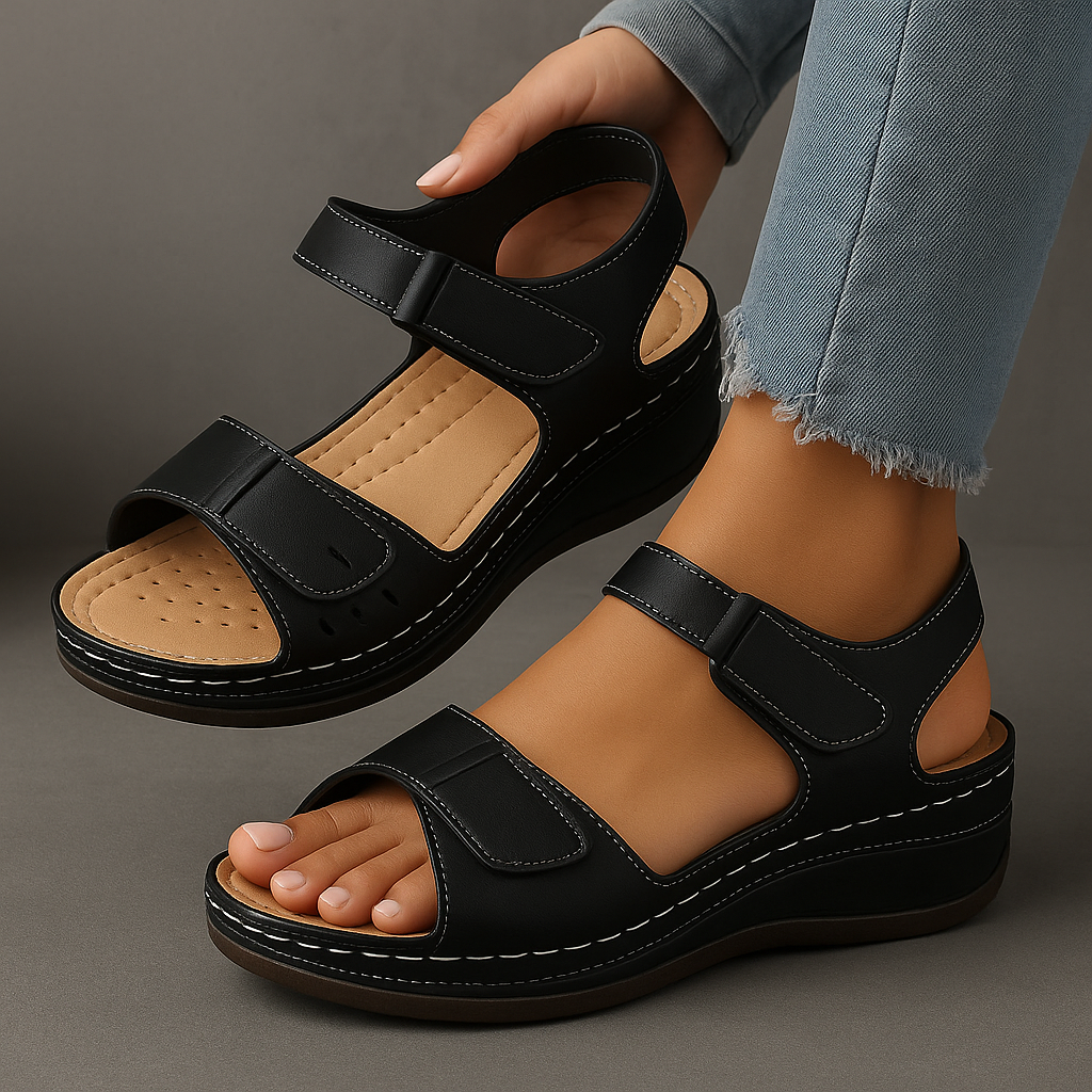 Veera™ Orthopädische Sandalen - Fußgewölbeunterstützung & ganztäglicher Komfort für Frauen