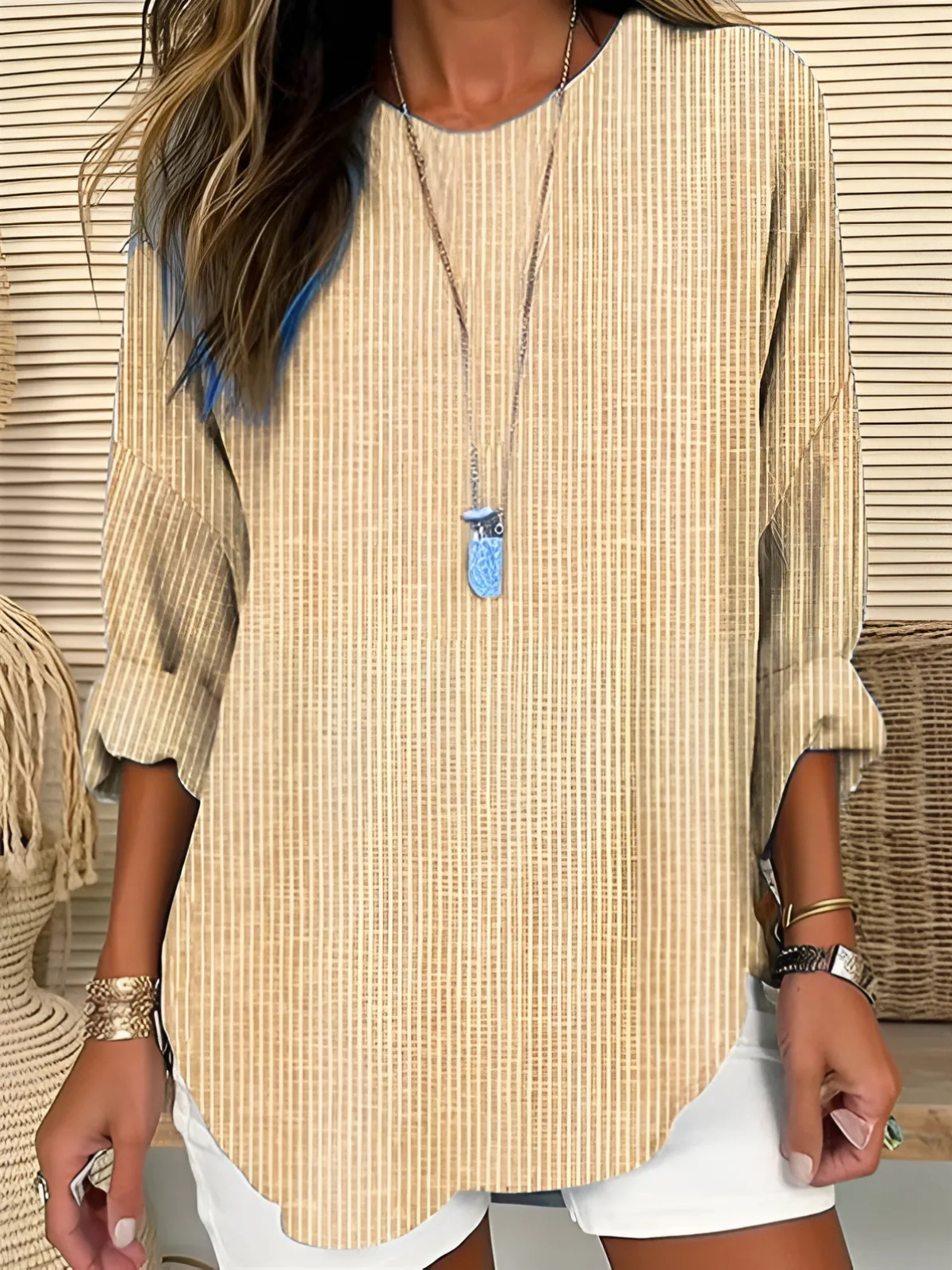 Adriana | Casual gestreepte tuniek top