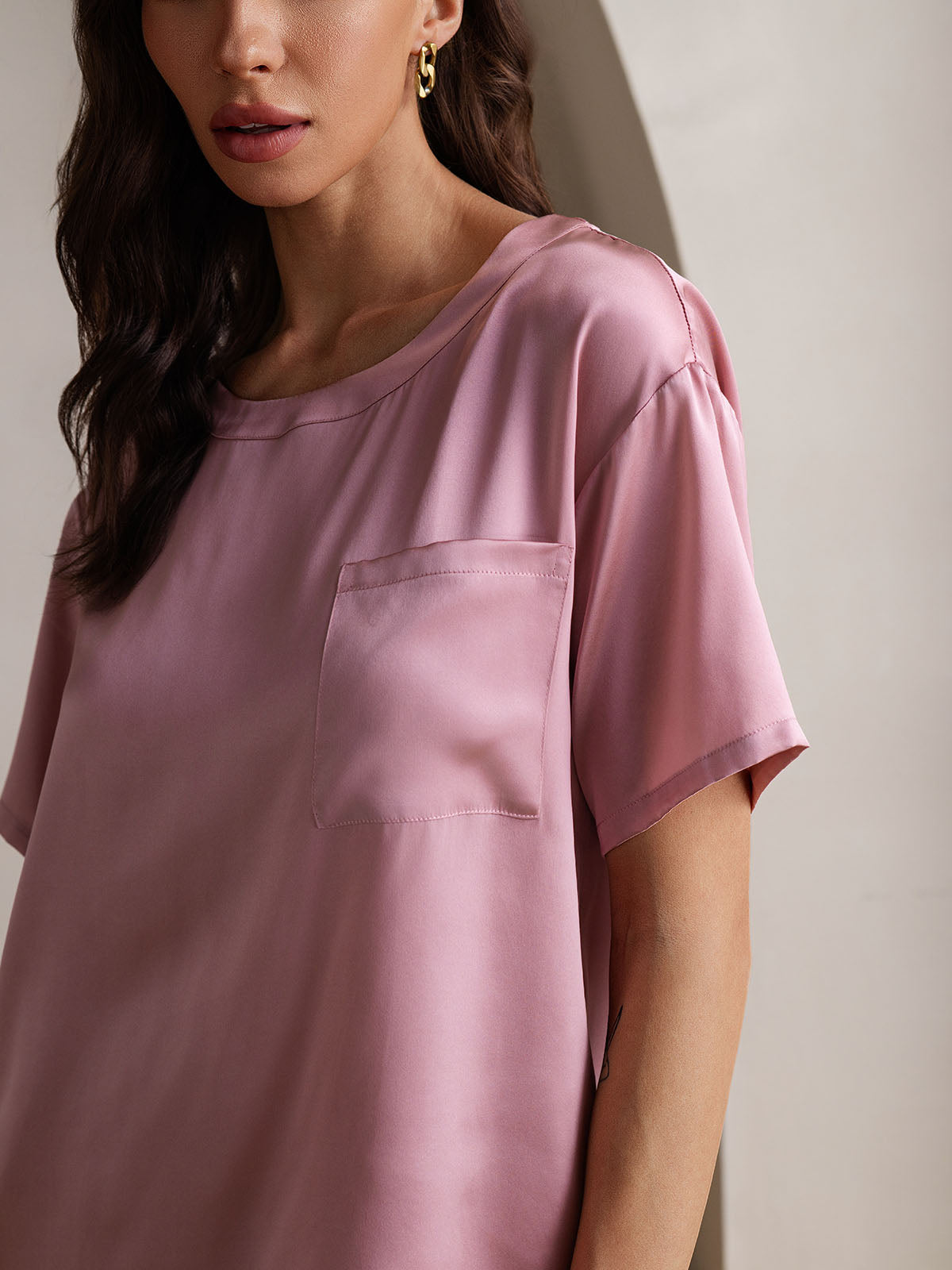 Dames Pyjamaset Puur Zijde Casual 2-delig