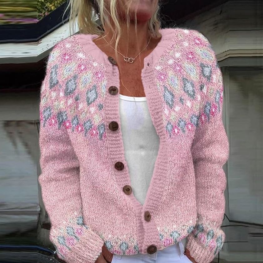 Romy – Weicher Strickcardigan im Heritage-Stil