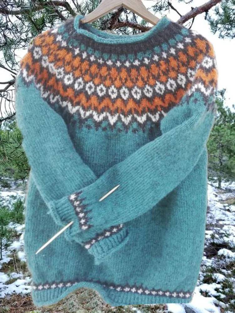 Sienna - Rundhalsdicker Pullover
