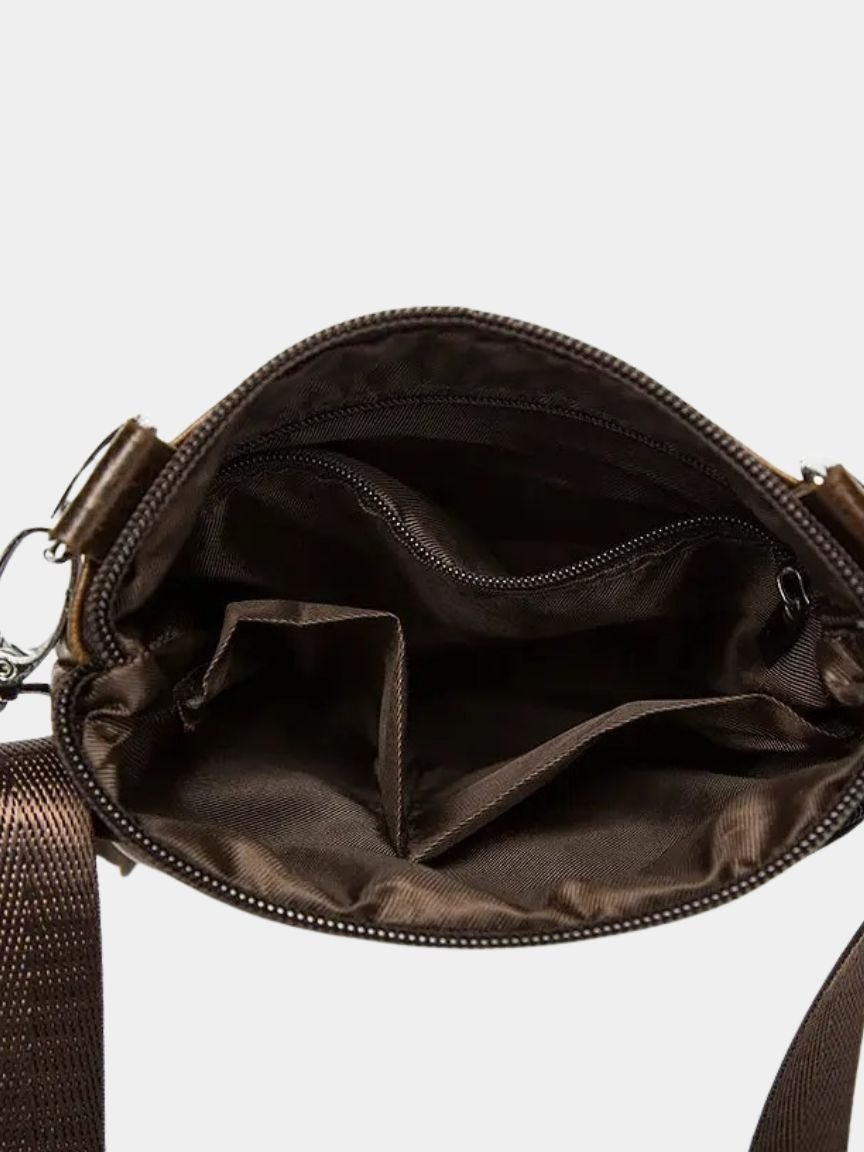 Crossbody Leren Schoudertas - Kruis & Kroon