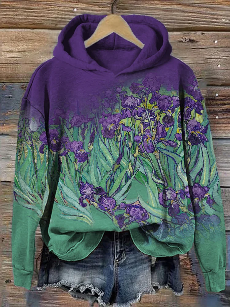 Barneys New York | Contrast-hoodie met irisinspiratie en kleurverloop