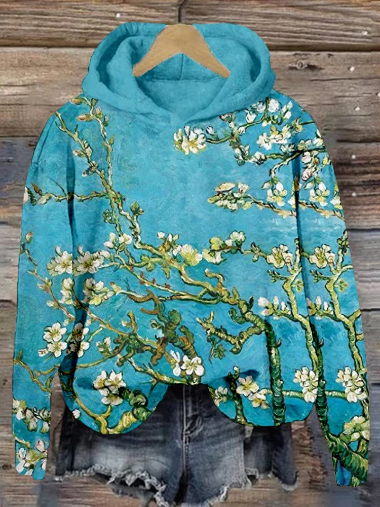 Barneys New York | Amandelbloesem Kunstprint Comfortabele Hoodie