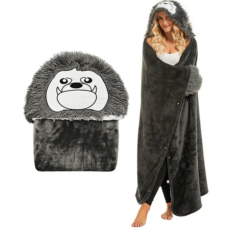 SnuggleBuddy Sherpa Hoodiedeken