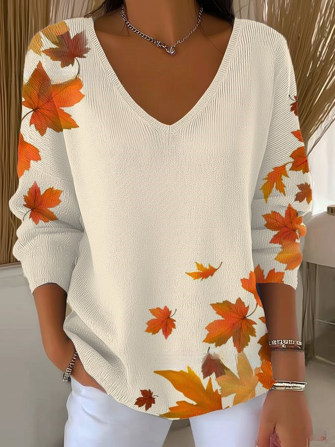 CELESTE | Pullover mit V-Ausschnitt