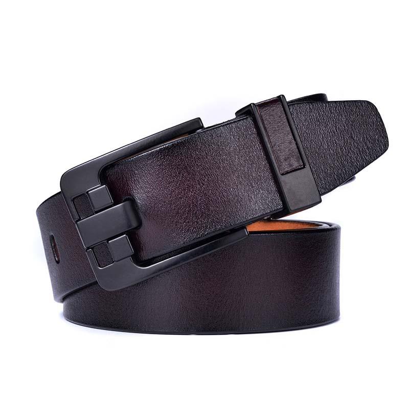 Herren Retro Lässiger Vielseitiger Hochwertiger Dornschließen-Ledergürtel