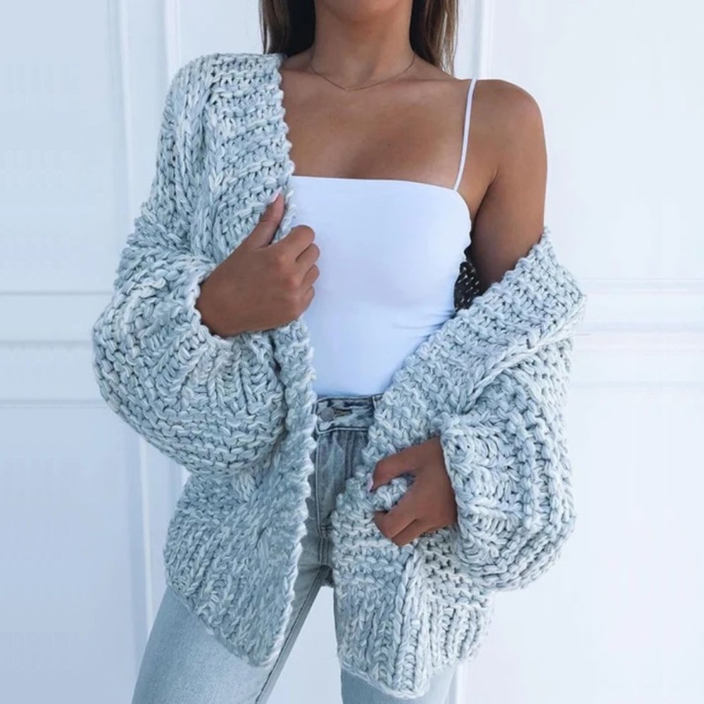 Eleanor™ | Losvallend grofgebreid vest
