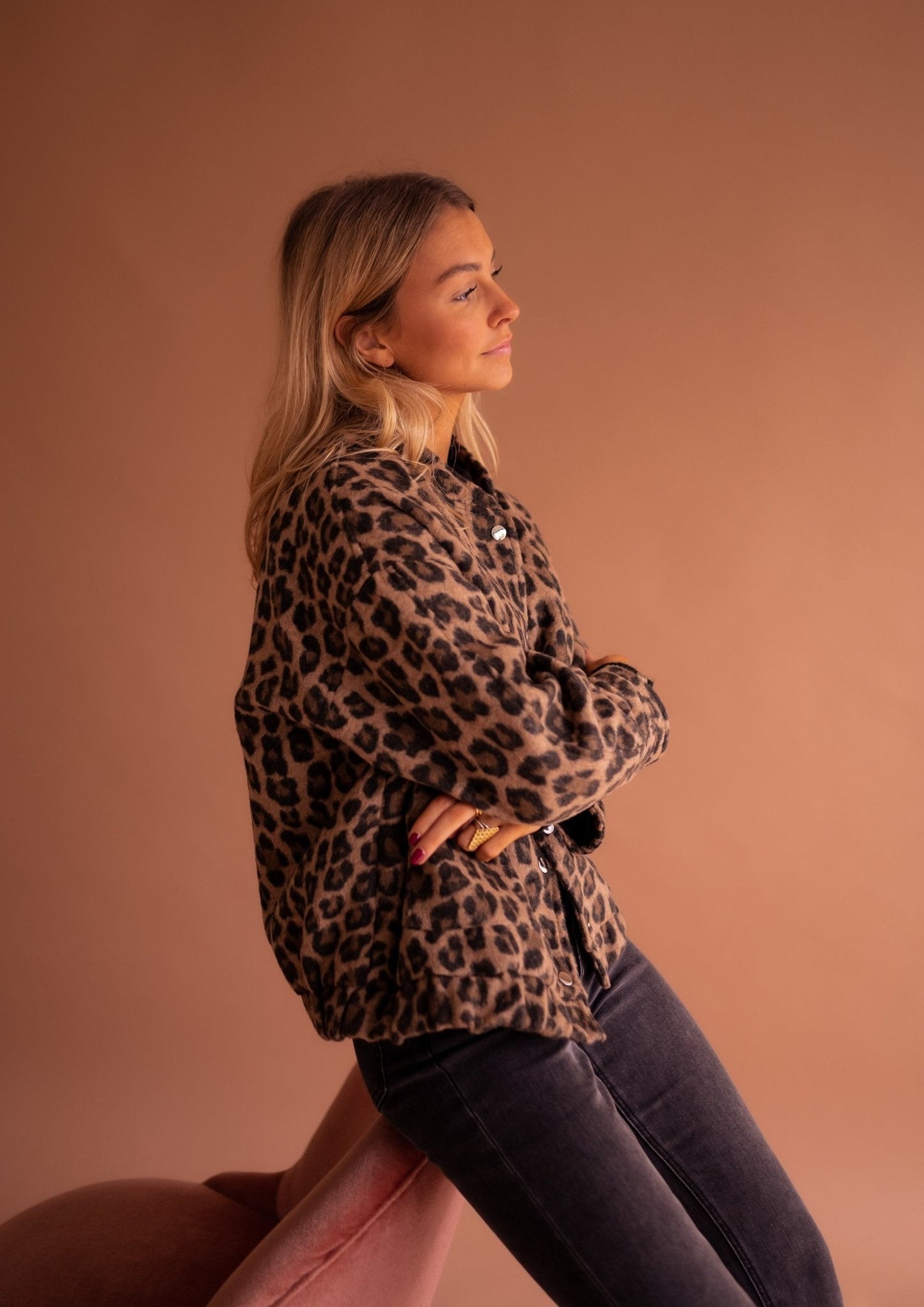 Elodie | Stilvolle Jacke mit Leopardenmuster