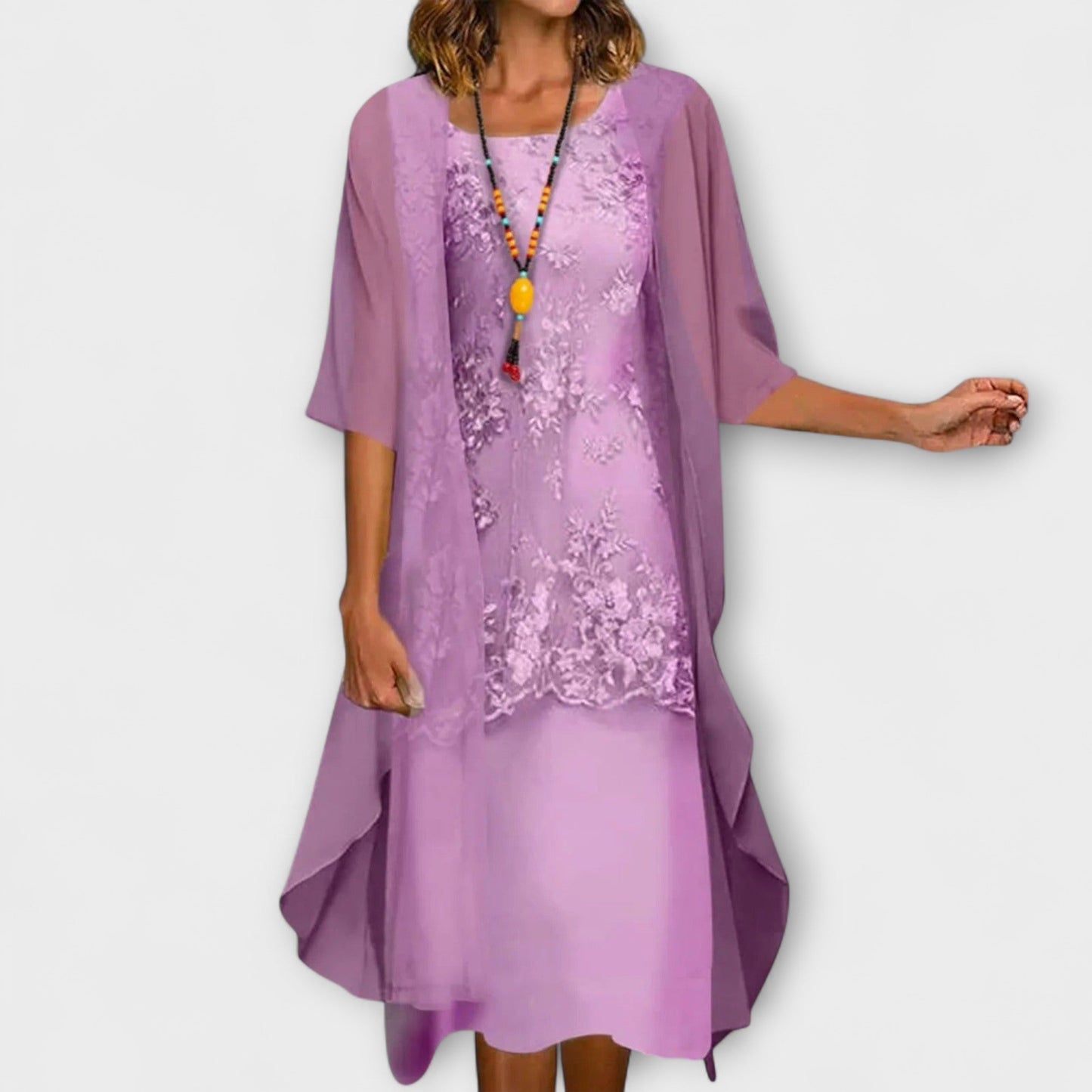 Lynne™ – Tijdloze Gesmokte Elegante Jurk