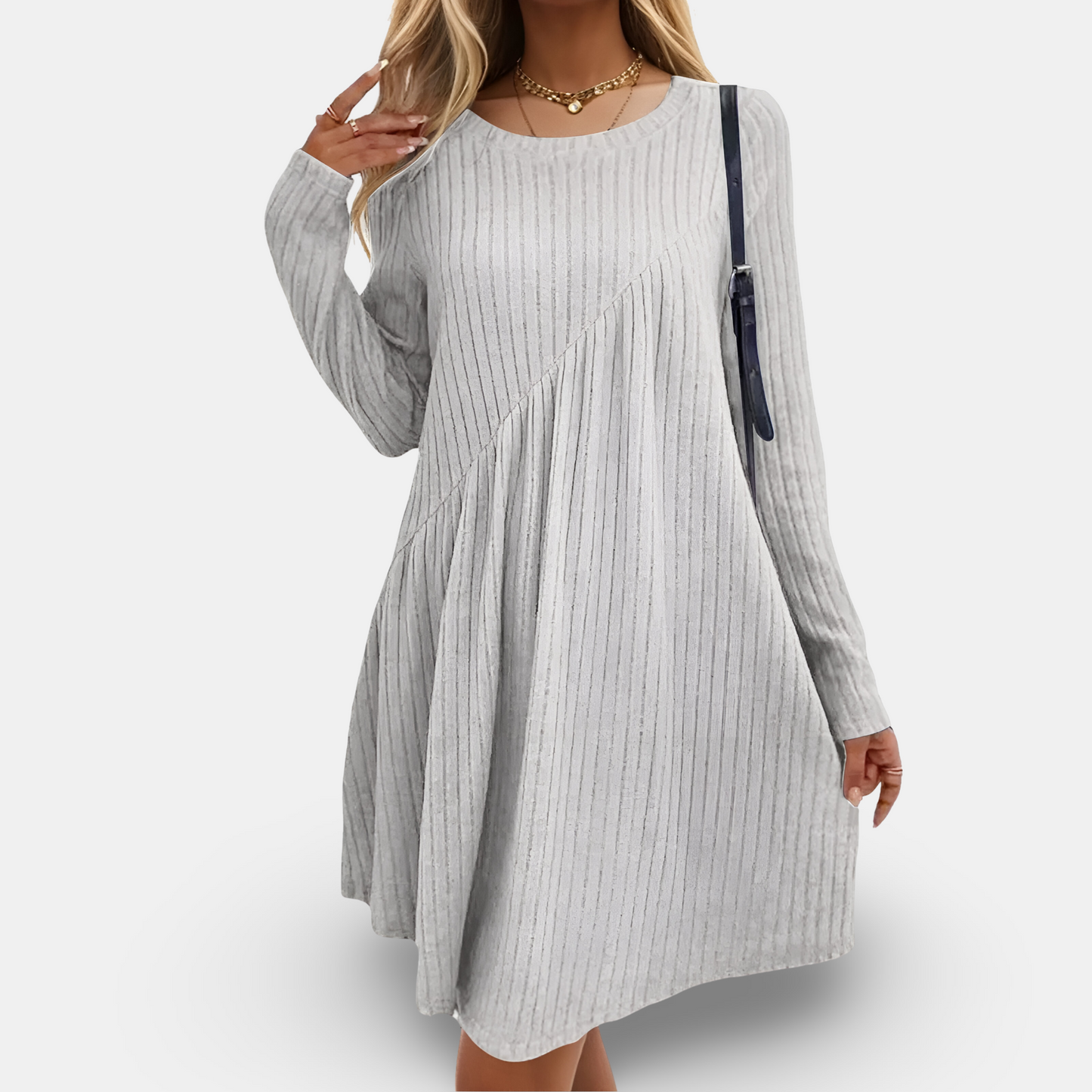 Clarita | Zachte & Comfortabele Jurk met Lange Mouwen