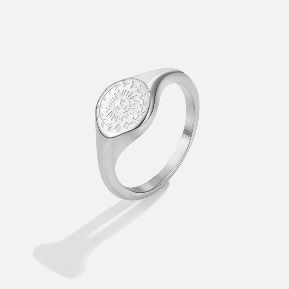 Zilveren ring Zomerzonnewende