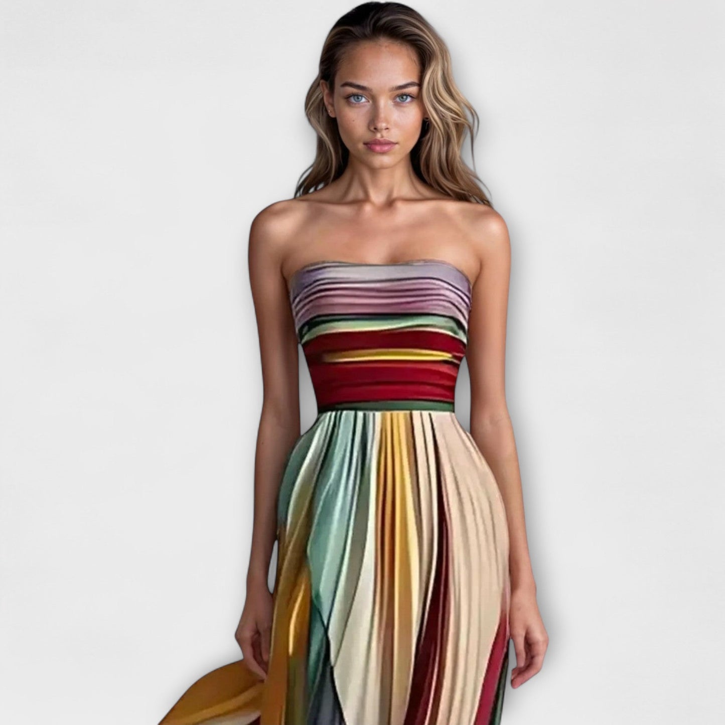 Flora | Buntes ärmelloses Kleid