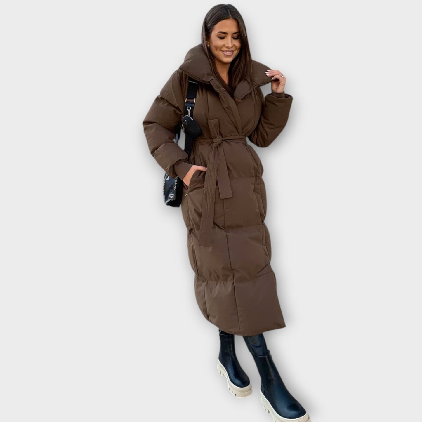 SIRIA™ | MANTEAU D'HIVER LONG AVEC CEINTURE