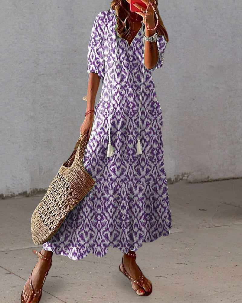 Sophie™ – Boho zomerjurk met buikverdoezeling