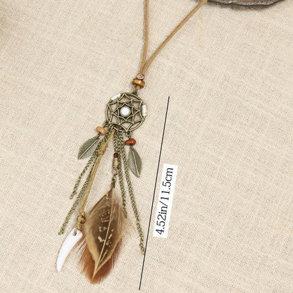Vintage Boheemse Hanger Ketting