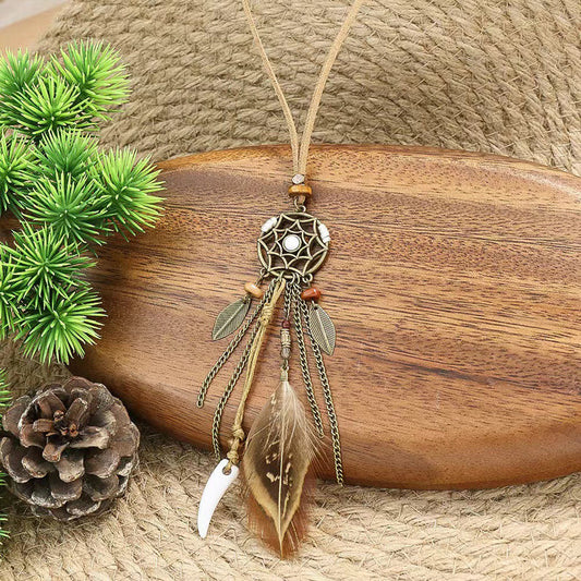 Vintage Boheemse Hanger Ketting