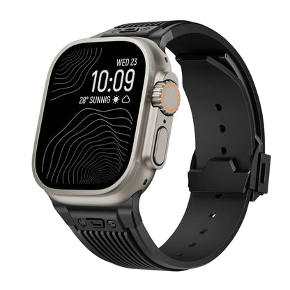 Titanium Streamlined Silikon Apple Watch Armband