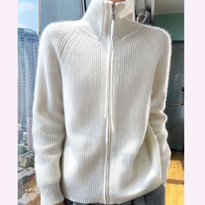 Ella Chic Gebreid Vest met Rits