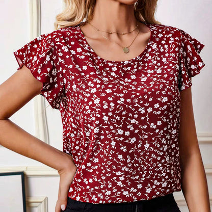 Emma Blouse met Ruches op de Mouwen