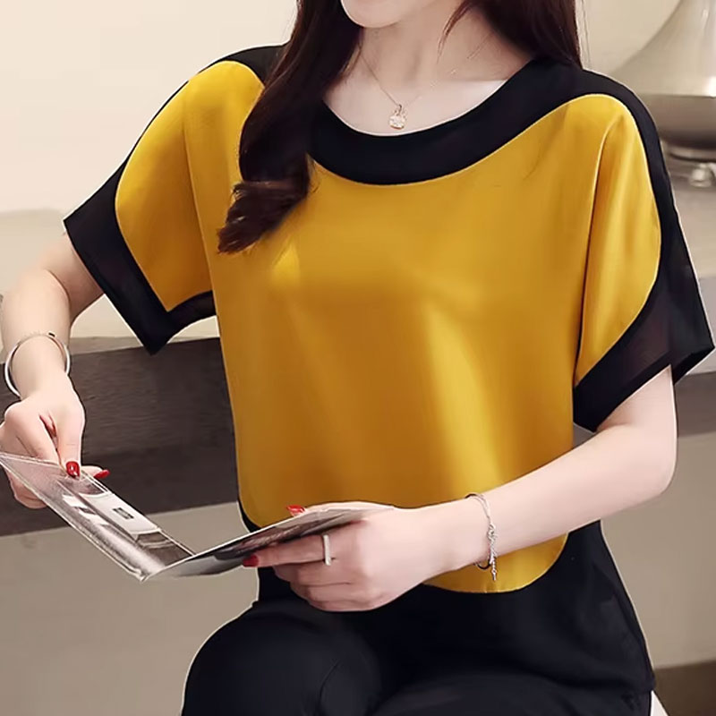 Ruby Contrast T-shirt met korte mouwen