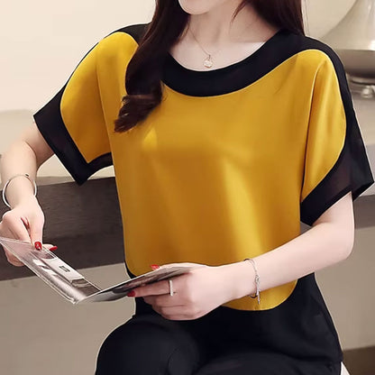Ruby Contrast T-shirt met korte mouwen