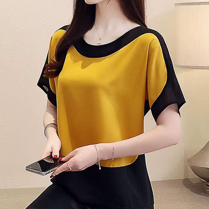Ruby Contrast T-shirt met korte mouwen