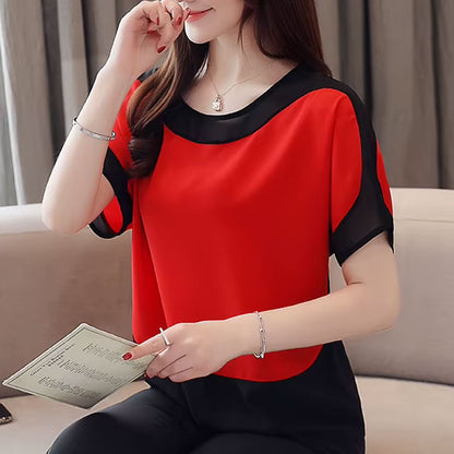 Ruby Contrast T-shirt met korte mouwen