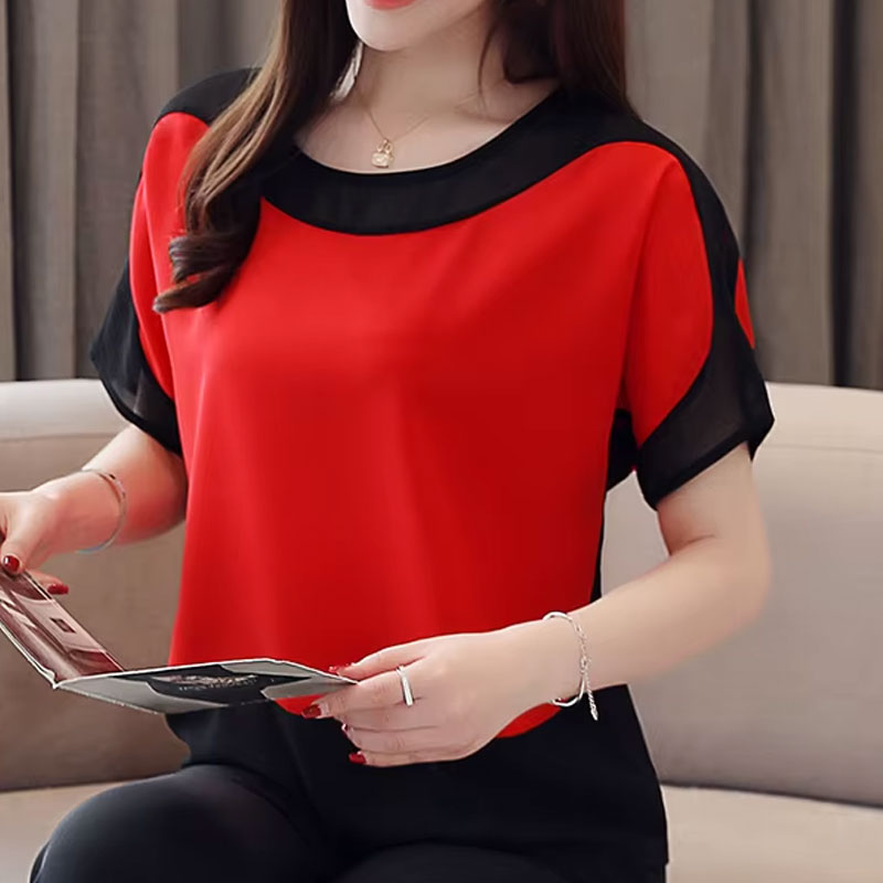 Ruby Contrast T-shirt met korte mouwen
