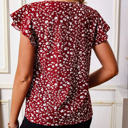 Emma Blouse met Ruches op de Mouwen
