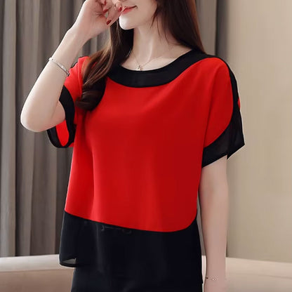 Ruby Contrast T-shirt met korte mouwen