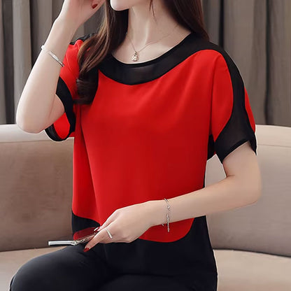 Ruby Contrast T-shirt met korte mouwen