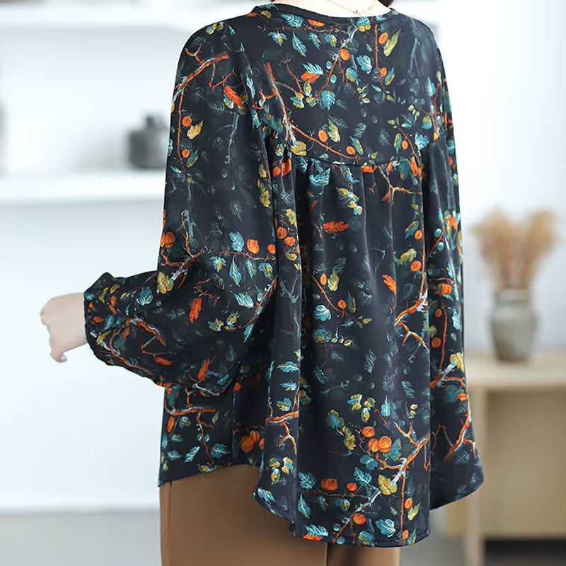 Olivia Blouse met Bladprint