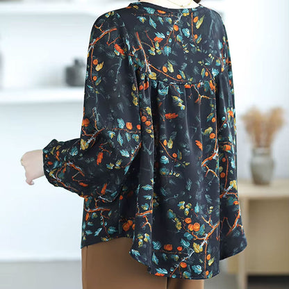 Olivia Blouse met Bladprint
