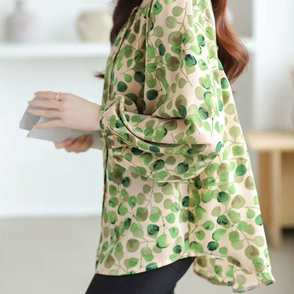 Olivia Blouse met Bladprint