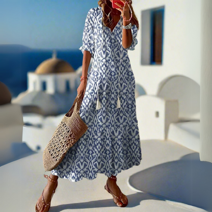Sophie™ – Boho zomerjurk met buikverdoezeling