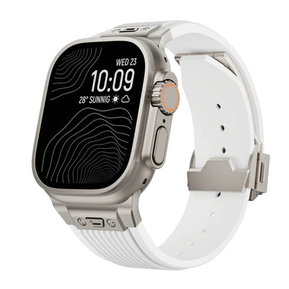 Titanium Streamlined Silikon Apple Watch Armband