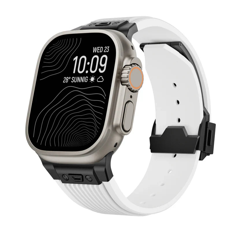 Titanium Streamlined Silikon Apple Watch Armband