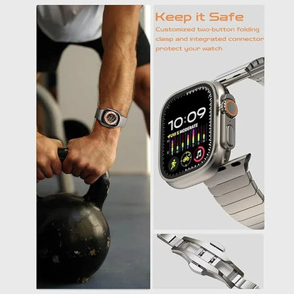 Roestvrijstalen schakelband voor Apple Watch