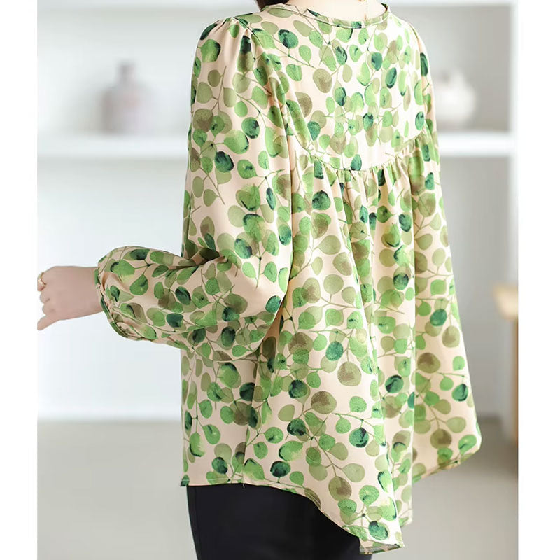 Olivia Blouse met Bladprint