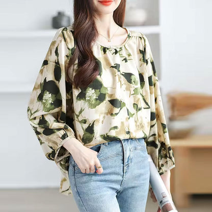 Olivia Blouse met Bladprint