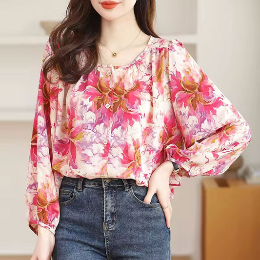 Bloes met Lily-bloemenprint