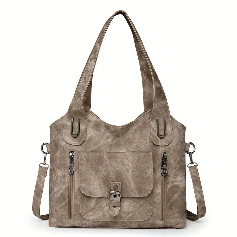 Emilias geräumige Schultertasche im Retro-Stil