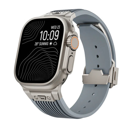Titanium Streamlined Silikon Apple Watch Armband