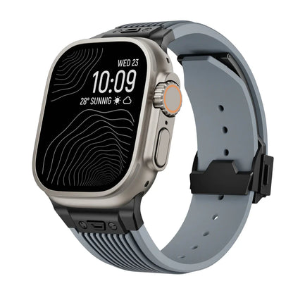 Titanium Streamlined Silikon Apple Watch Armband