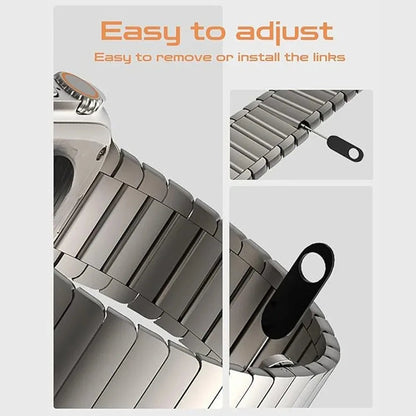 Roestvrijstalen schakelband voor Apple Watch